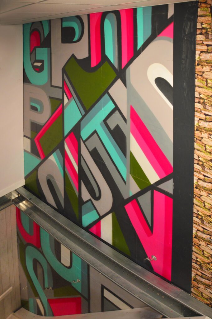 Graffiti Business Stairway Painting