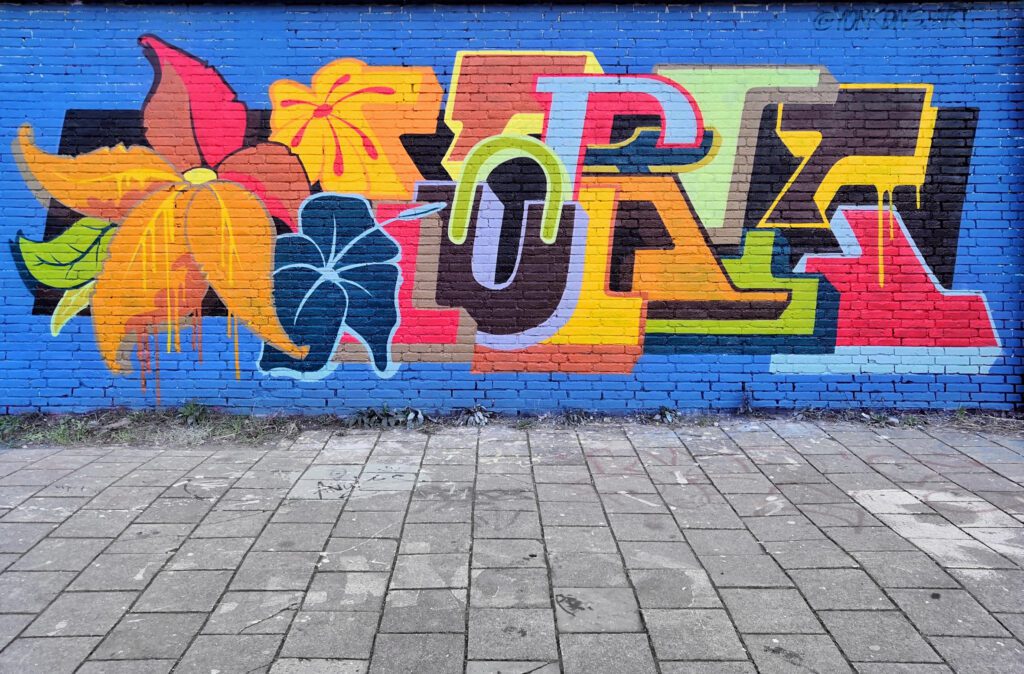 Graffiti Mural Abstractypo Typographic Style