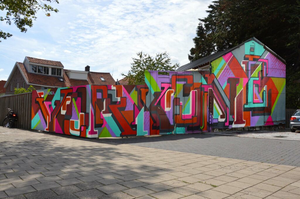 Graffiti Art Typographic Mural Street Art