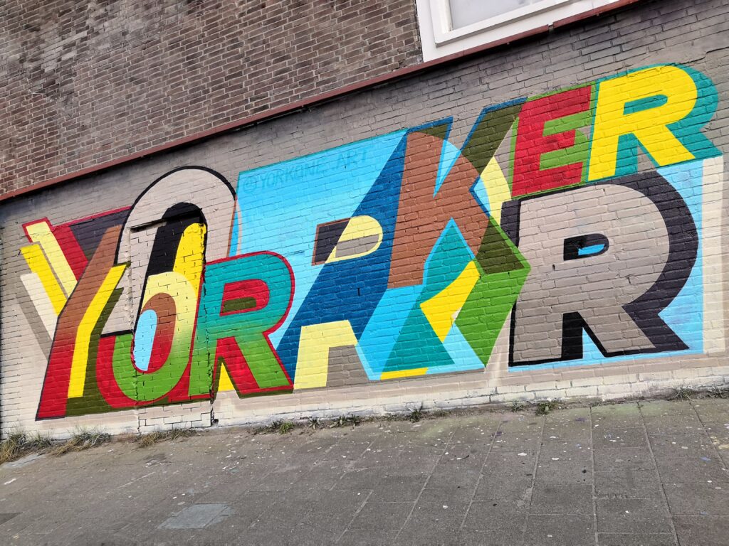 Graffiti Art Typographic Wall Mural Yorker