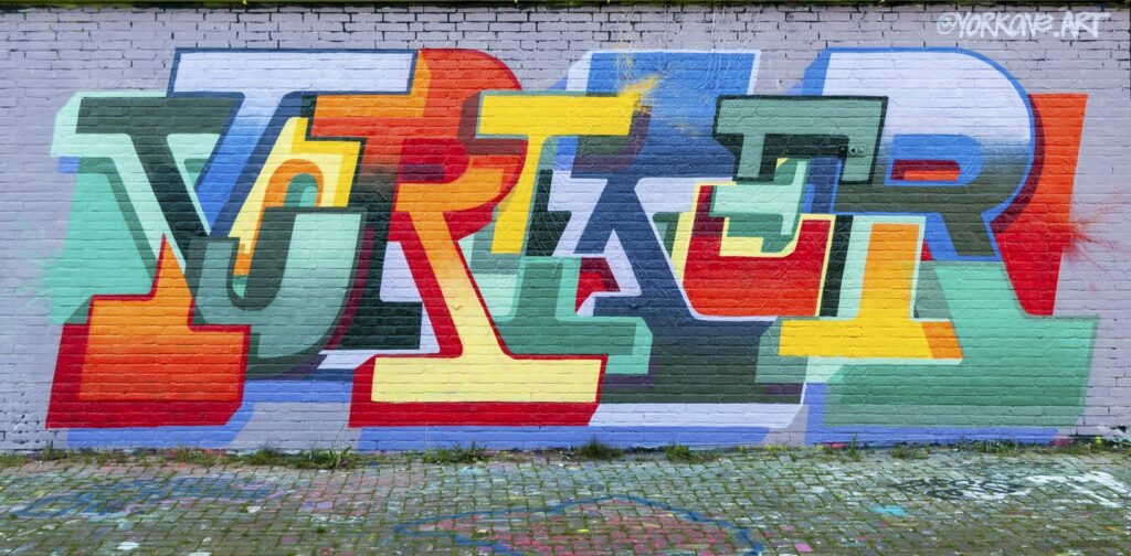 Graffiti Mural Typographic Abstract Yorker