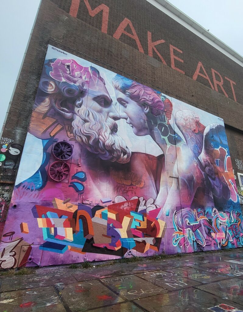 Graffiti Art Typographic Abstract Mural